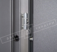 Двери входные уличные серии "GRAND HOUSE 56 mm" / Модель №1 / цвет: Графит металлик муар