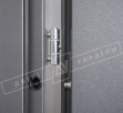 Двери входные уличные серии "GRAND HOUSE 56 mm" / модель ПРОВАНС 6 / цвет: Графит металлик муар