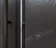 Двери входные САЛЮТ 2 металл/металл, модель ST 05, RAL 8019 [фурнитура: нержавеющая сталь]