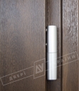Двері вхідні для приватних будинків серії "GRAND HOUSE 73 mm" / Модель №7 / колір: Темний горіх / Ручка-скоба [2 сторони]