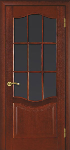 Двері міжкімнатні ТМ "ТЕРМІНУС", модель: "МОДЕЛЬ 07", покриття: шпоновані, колір: Каштан, матове скло