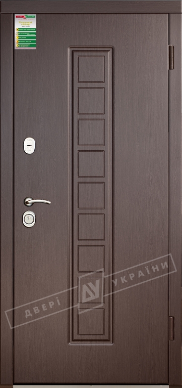 Двері вхідні серії БС / Комплектація №1 [RICCARDI] / ЛАУРА / Венге південне МВР 1998-10