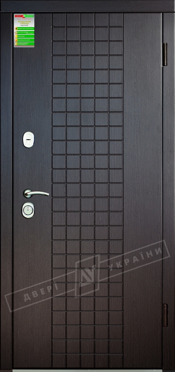 Двері вхідні серії БС / Комплектація №1 [RICCARDI] / ШОКОЛАД / Венге південне МВР 1998-10