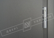Двери входные уличные серии "GRAND HOUSE 73 mm" / Модель №2 / цвет: Графит металлик / Защитная ручка на планке