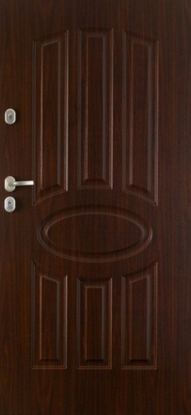 Двері вхідні зовн."Gerda",мод."Барселона-ТТ",розмір980*2070мм,глухі,ліві,колір альпійський горіх.