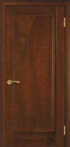 Двері міжкімнатні ТМ "ТЕРМІНУС", модель: "МОДЕЛЬ 16", покриття: шпоновані, колір: Каштан, глухе