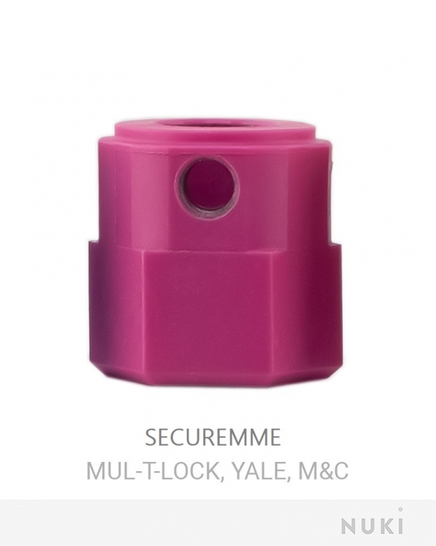 Адаптер NUKI до тумблеру циліндрів SECUREMME, Mul-T-Lock,YALE & M&C пурпуровий
