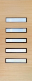 Двери межкомнатные ТМ "ОМИС", модель: "АККОРД 3", покрытие: ламинированные, цвет: Белёный дуб (штапик Венге), матовое стекло