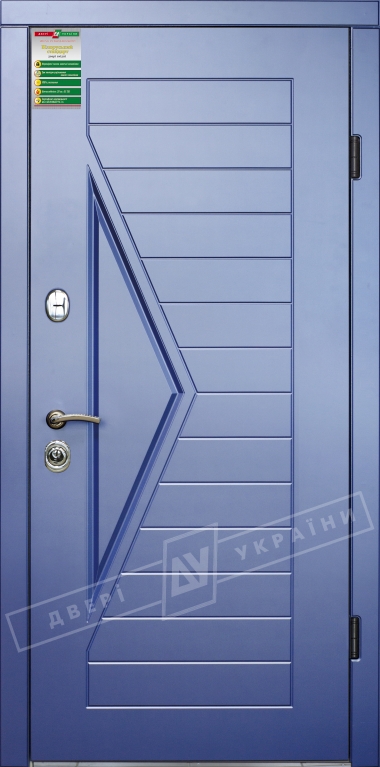 Двері вхідні серії БС / Комплектація №1 [RICCARDI] / АССОЛЬ / Сизий перламутр