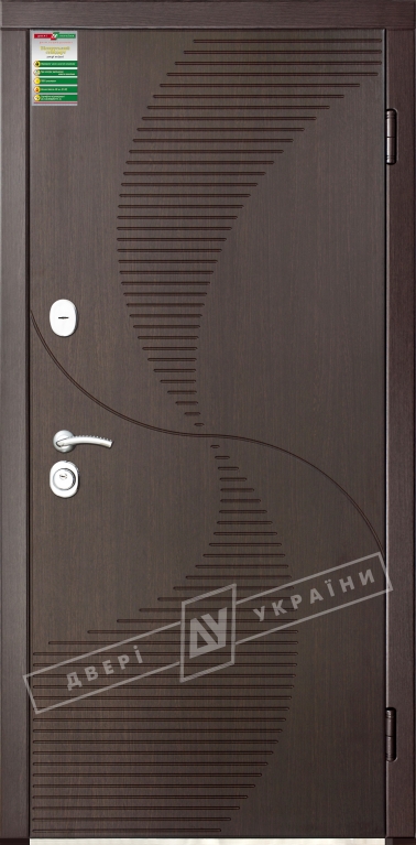 Двері вхідні серії БС / Комплектація №1 [RICCARDI] / БРИЗ / Венге південне МВР 1998-10