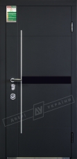 Двери входные серии БС / ЭЛИС / Чёрный софттач RB5013UD-B10-0,35