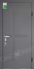 Двери входные серии БС / Комплектация №4 [MOTTURA] / ЛЕКС / Элегантный серый софттач HRB 9377UD B10-0,35