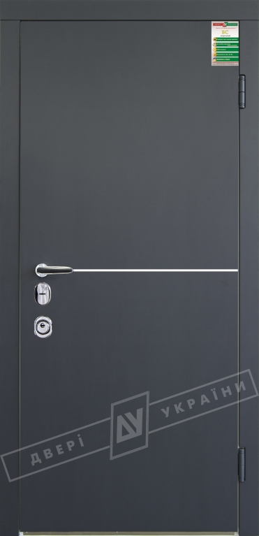 Двері вхідні серії БС / МОНАКО / Антрацит ANT01-105C