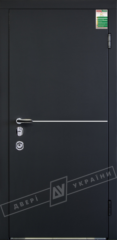 Двери входные серии БС / МОНАКО / Чёрный софттач RB5013UD-B10-0,35