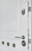 Двері вхідні серії БС / ПРОВАНС 3 Кристал / Білий супермат WHITE_02