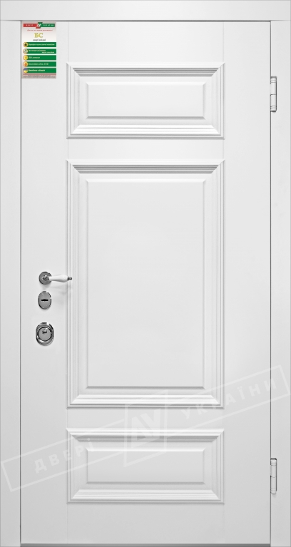 Двері вхідні серії БС / ВЕРСАЛЬ 4 / Білий супермат WHITE_02