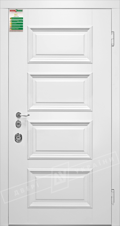 Двери входные серии БС / ВЕРСАЛЬ 6 / Белый супермат WHITE_02