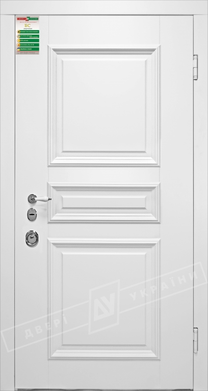 Двері вхідні серії БС / ВЕРСАЛЬ 7 / Білий супермат WHITE_02
