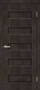 Двери межкомнатные ТМ "ОМИС", модель: "ДОМИНО", покрытие: ПВХ, цвет: Венге, глухое