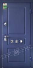 Двери входные серии БС / Комплектация №1 [RICCARDI] / ПРОВАНС 3 Кристал / Сапфир восточный софттач DHRB 3248UD B10-0,35