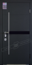 Двери входные серии ИНТЕР / Комплектация №3 [MOTTURA] / ЭЛИС / Чёрный софттач RB5013UD-B10-0,35