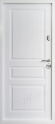 Двери входные серии ИНТЕР / Комплектация №1 [KALE] / ПРОВАНС 3 Кристал / Сапфир восточный софттач DHRB 3248UD B10-0,35 / Белый супермат WHITE_02