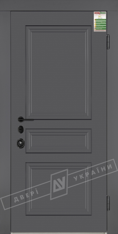 Двері вхідні серії БС / ЛОНДОН 3 / Елегантний сірий софттач HRB 9377UD B10-0,35