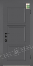 Двері вхідні серії БС / ЛОНДОН 5 / Елегантний сірий софттач HRB 9377UD B10-0,35