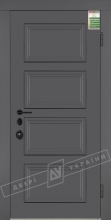 Двері вхідні серії БС / ЛОНДОН 6 / Елегантний сірий софттач HRB 9377UD B10-0,35