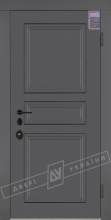 Двері вхідні серії ІНТЕР / ЛОНДОН 7 / Елегантний сірий софттач HRB 9377UD B10-0,35