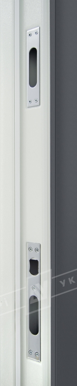 Двери входные серии "СИТИ 3" / Комплектация №1 [KALE] / ГРАФИКА 2 / Антрацит ANT01-105C / Белый супермат WHITE_02