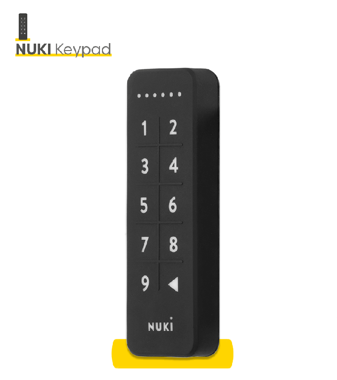 Зчитувач електронний NUKI Keypad чорний доступ за кодом