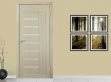 Двері міжкімнатні ТМ "ОМІС", модель: "ФЕЛІЦІЯ", покриття: ПВХ, колір: Білий дуб, матове скло
