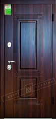 Двери входные серии БС / Комплектация №1 [RICCARDI] / ГЕКТОР / Тёмный орех МВР 68Т