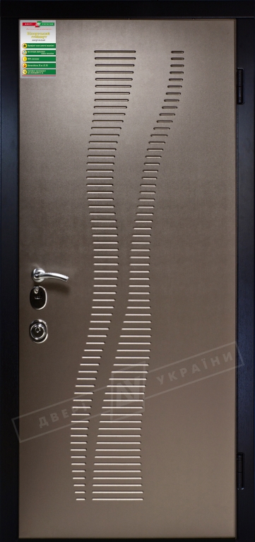 Двері вхідні серії БС / Комплектація №4 [MOTTURA] / МИРАЖ / Бронза 903