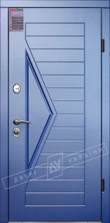 Двері вхідні серії ІНТЕР / Комплектація №1 [KALE] / АССОЛЬ / Сизий перламутр