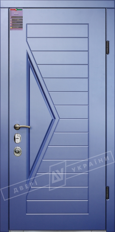 Двері вхідні серії ІНТЕР / Комплектація №3 [MOTTURA] / АССОЛЬ / Сизий перламутр