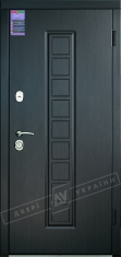 Двері вхідні серії ІНТЕР / Комплектація №1 [KALE] / ЛАУРА / Венге південне МВР 1998-10