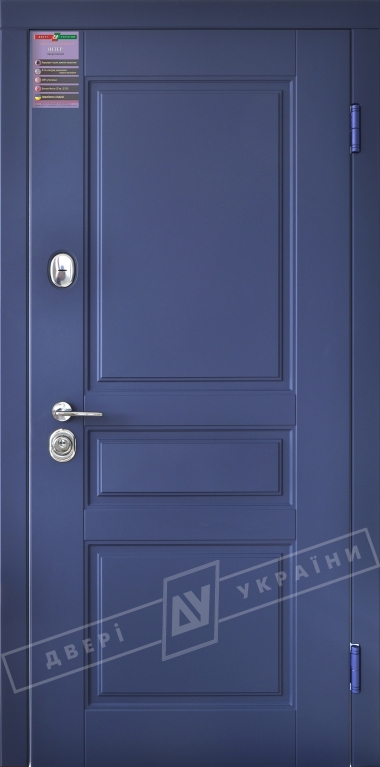 Двері вхідні серії ІНТЕР / Комплектація №1 [KALE] / ПРОВАНС 3 / Східний софттач сапфір DHRB 3248UD B10-0,35 / Білий супермат WHITE_02