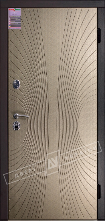 Двері вхідні серії ІНТЕР / Комплектація №1 [KALE] / СОФІ / Титанова нитка