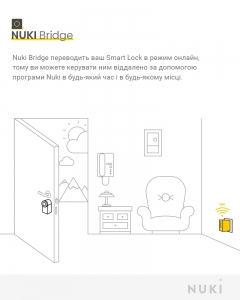 Концентратор сетевой NUKI Bridge 2.0 чёрный для подключения контроллера к сети