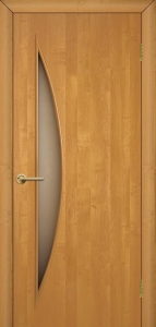 Двери межкомнатные ТМ "ОМИС", модель: "ПАРУС", покрытие: ламинированные, цвет: Ольха, матовое стекло