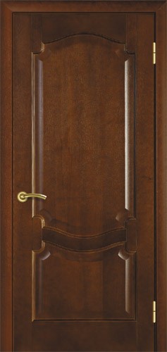 Двери межкомнатные ТМ "ТЕРМИНУС", модель: "МОДЕЛЬ 09", покрытие: шпонированные, цвет: Каштан, глухое