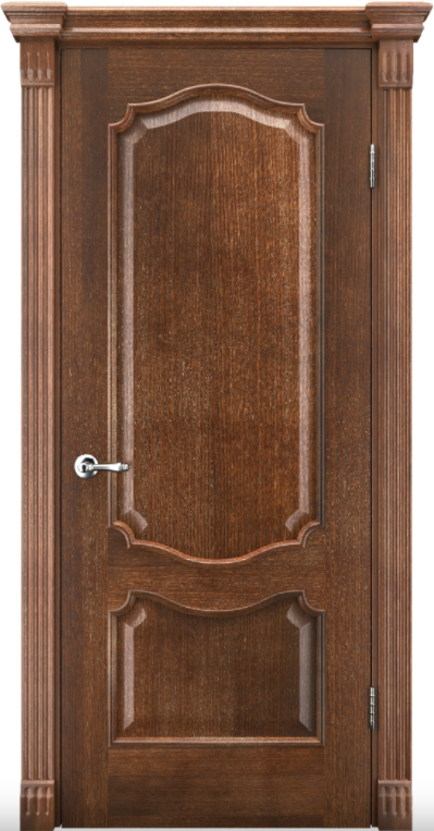 Двери межкомнатные ТМ "ТЕРМИНУС", модель: "МОДЕЛЬ 41", покрытие: шпонированные, цвет: Дуб браун, глухое