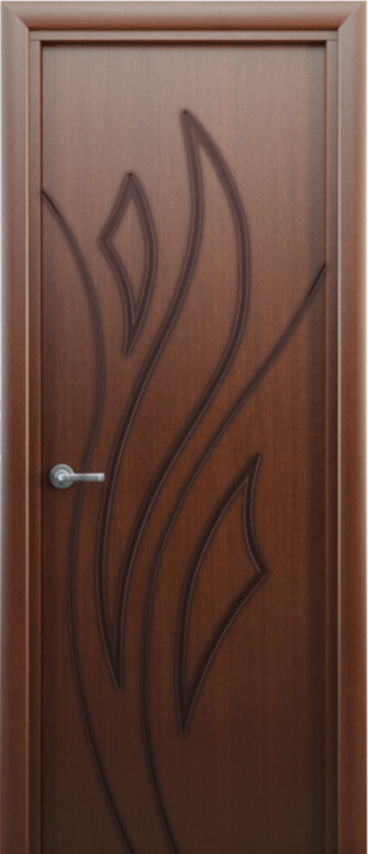 Двери межкомнатные ТМ "ТЕРМИНУС", модель: "ЛИЛИЯ", покрытие: шпонированные, цвет: Сапели, глухое