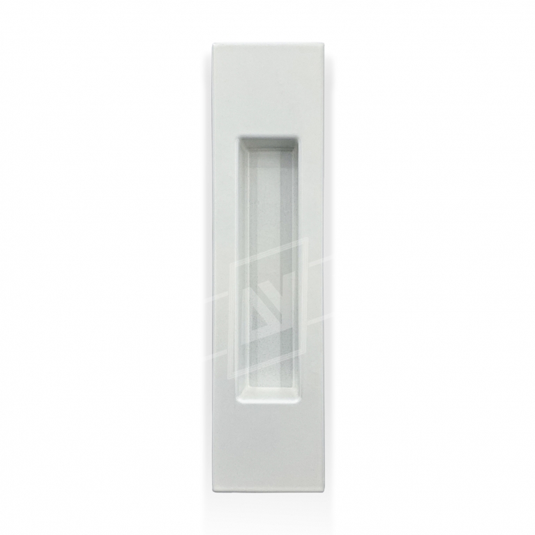 Ручка для розсувних дверей "MVM" прямокутна, [біла], [150 x 37 мм]