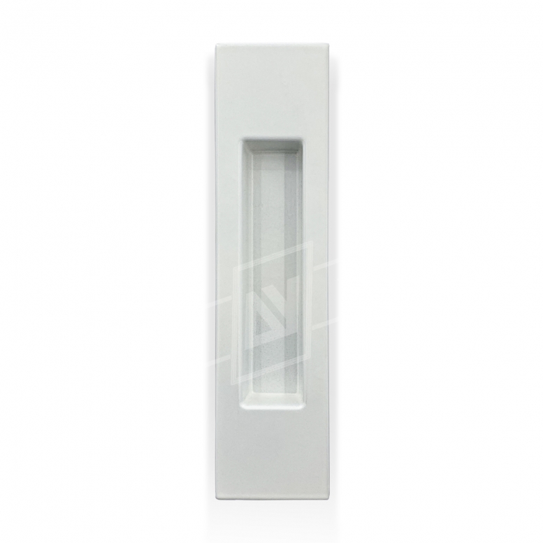 Ручка для раздвижных дверей "MVM" прямоугольная, [белый], [150 x 37 мм]