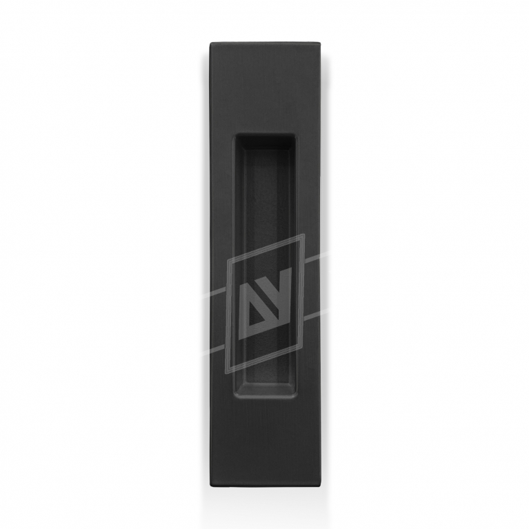 Ручка для розсувних дверей "MVM" прямокутна, [чорна], [150 x 37 мм]