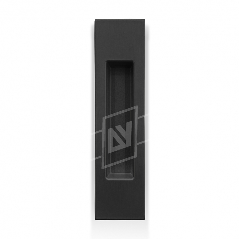 Ручка для розсувних дверей "MVM" прямокутна, [чорна], [150 x 37 мм]