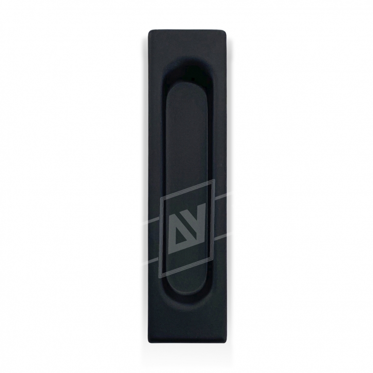 Ручка для раздвижных дверей "USK" прямоугольная, [чёрный], [150 x 35 мм]